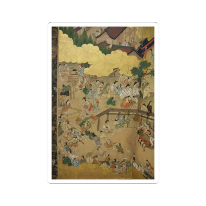 unknown - Horse Racing at Kamo Shrine - late 17th–early 18th century v15 - STICKER Vinyl Kiss-Cut Decal