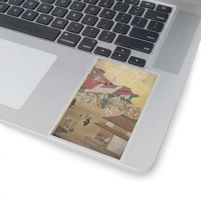 unknown - Horse Racing at Kamo Shrine - late 17th–early 18th century v16 - STICKER Vinyl Kiss-Cut Decal