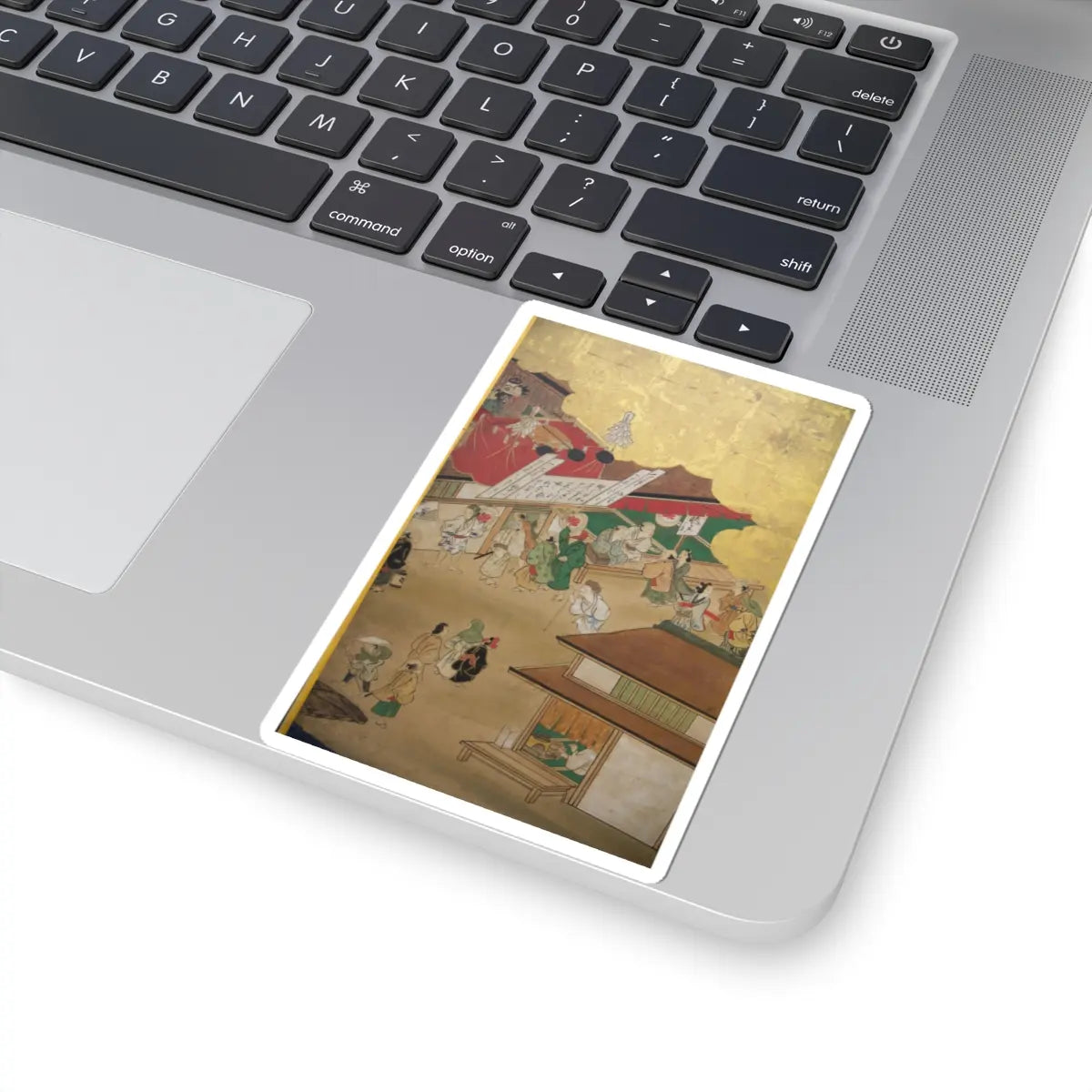 unknown - Horse Racing at Kamo Shrine - late 17th–early 18th century v16 - STICKER Vinyl Kiss-Cut Decal