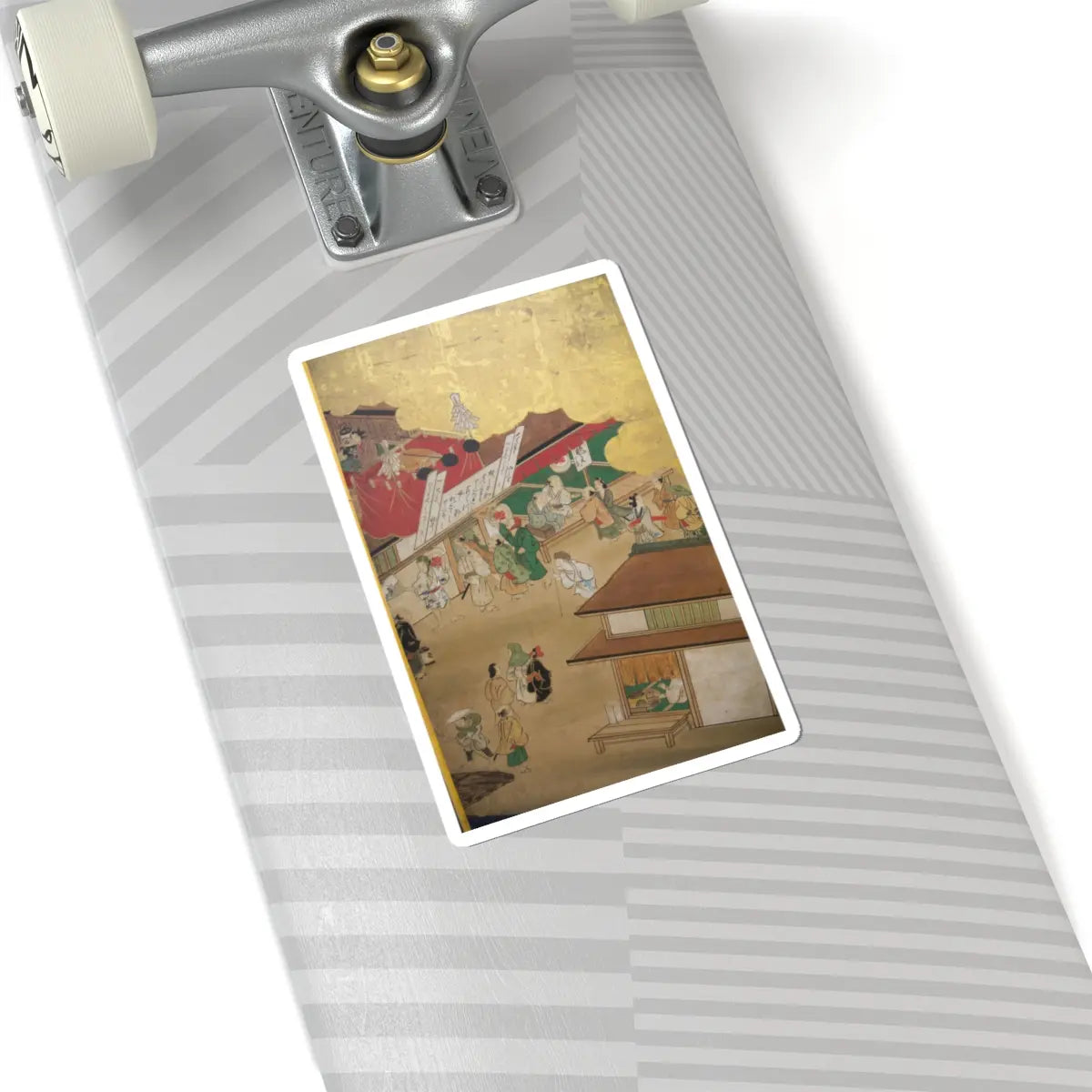 unknown - Horse Racing at Kamo Shrine - late 17th–early 18th century v16 - STICKER Vinyl Kiss-Cut Decal