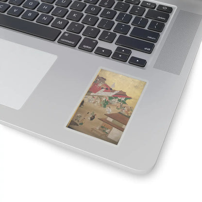unknown - Horse Racing at Kamo Shrine - late 17th–early 18th century v16 - STICKER Vinyl Kiss-Cut Decal