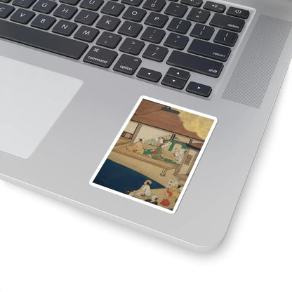 unknown - Horse Racing at Kamo Shrine - late 17th–early 18th century v22 - STICKER Vinyl Kiss-Cut Decal