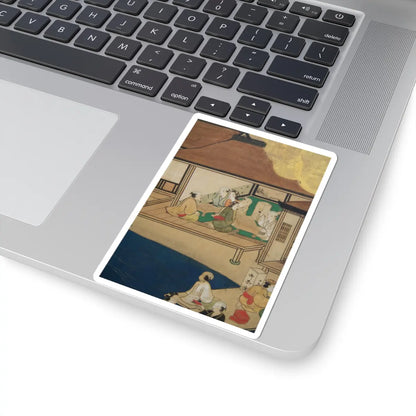 unknown - Horse Racing at Kamo Shrine - late 17th–early 18th century v22 - STICKER Vinyl Kiss-Cut Decal