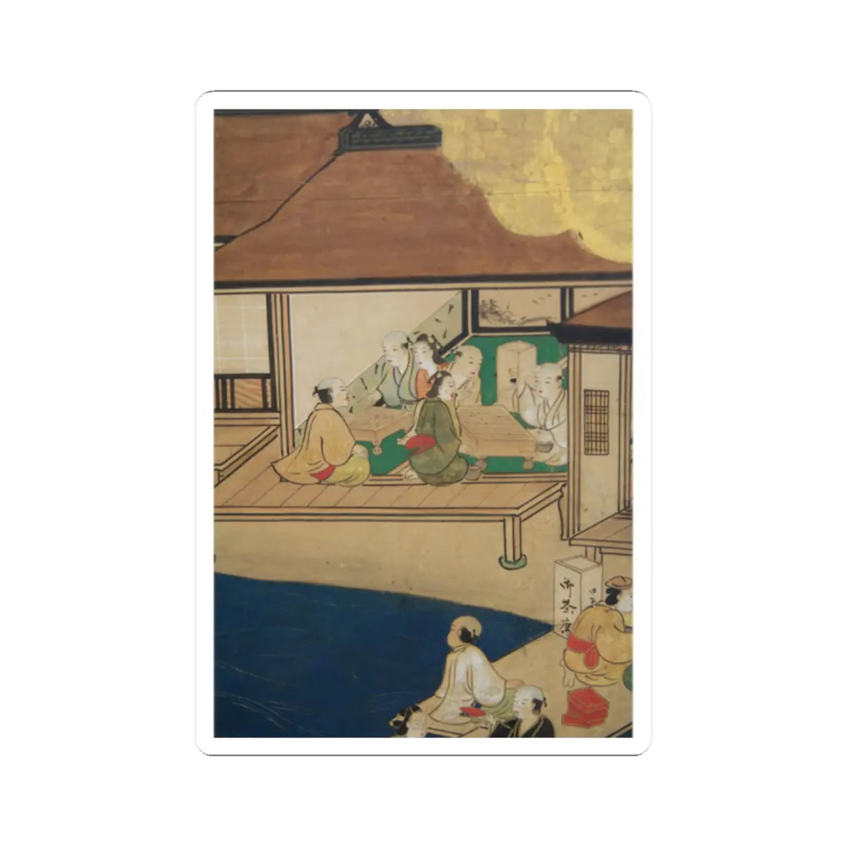 unknown - Horse Racing at Kamo Shrine - late 17th–early 18th century v22 - STICKER Vinyl Kiss-Cut Decal