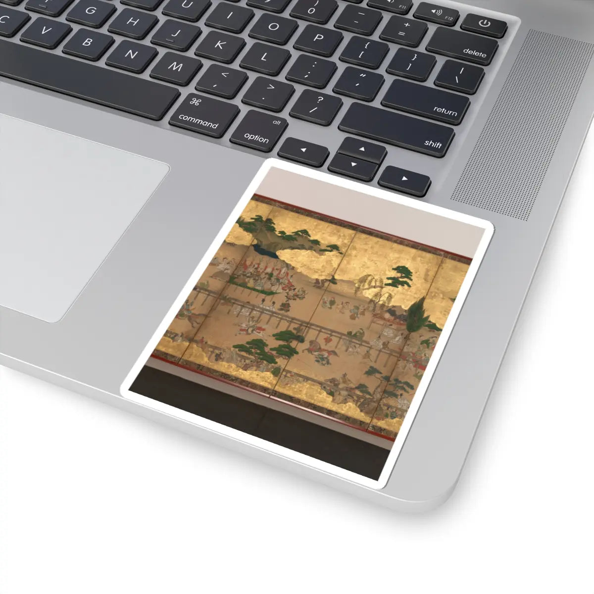 unknown - Horse Racing at Kamo Shrine - late 17th–early 18th century v4 - STICKER Vinyl Kiss-Cut Decal