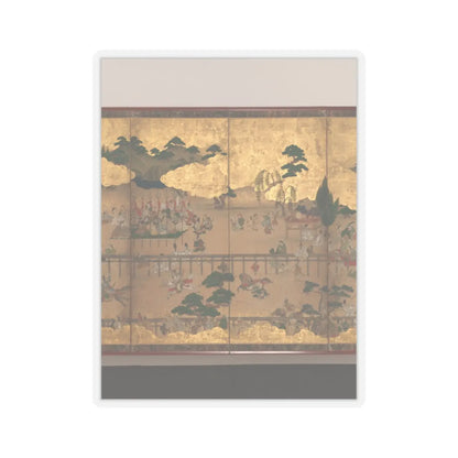 unknown - Horse Racing at Kamo Shrine - late 17th–early 18th century v4 - STICKER Vinyl Kiss-Cut Decal
