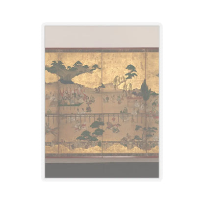 unknown - Horse Racing at Kamo Shrine - late 17th–early 18th century v4 - STICKER Vinyl Kiss-Cut Decal