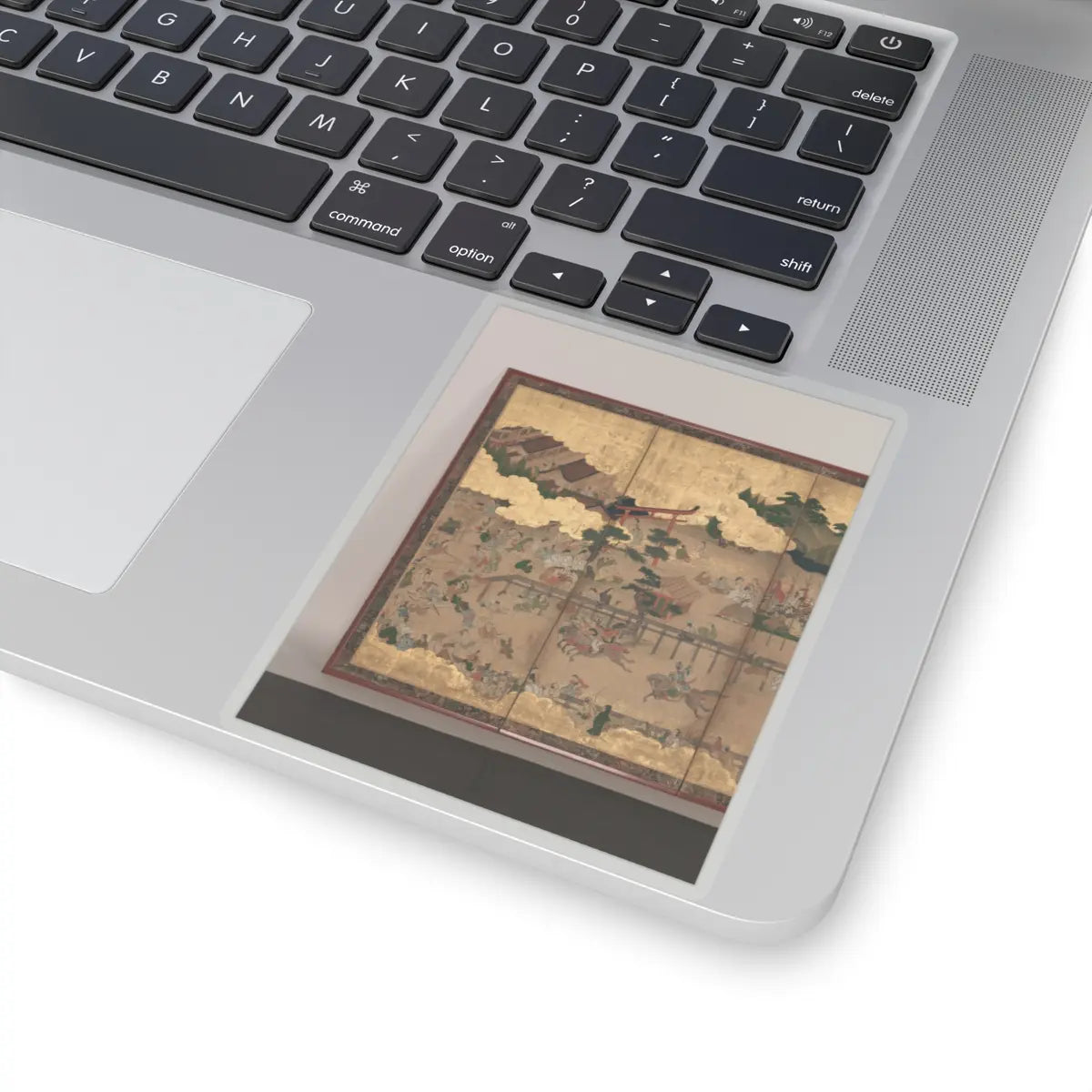 unknown - Horse Racing at Kamo Shrine - late 17th–early 18th century v5 - STICKER Vinyl Kiss-Cut Decal