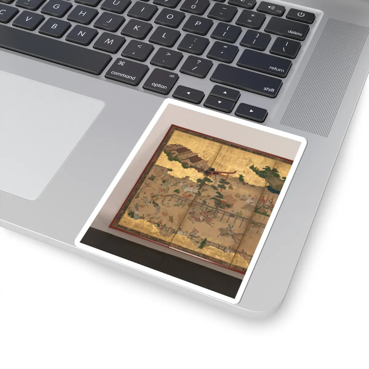 unknown - Horse Racing at Kamo Shrine - late 17th–early 18th century v5 - STICKER Vinyl Kiss-Cut Decal