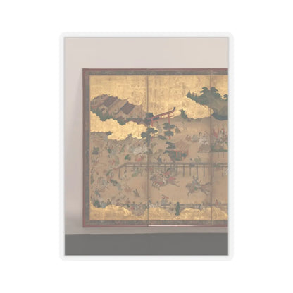 unknown - Horse Racing at Kamo Shrine - late 17th–early 18th century v5 - STICKER Vinyl Kiss-Cut Decal