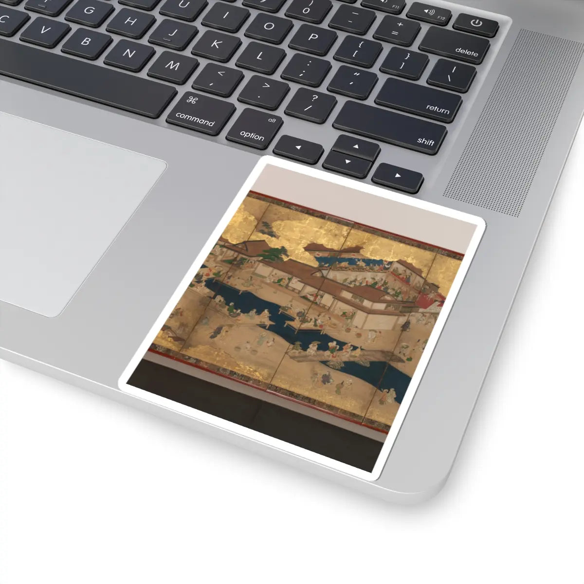 unknown - Horse Racing at Kamo Shrine - late 17th–early 18th century v7 - STICKER Vinyl Kiss-Cut Decal