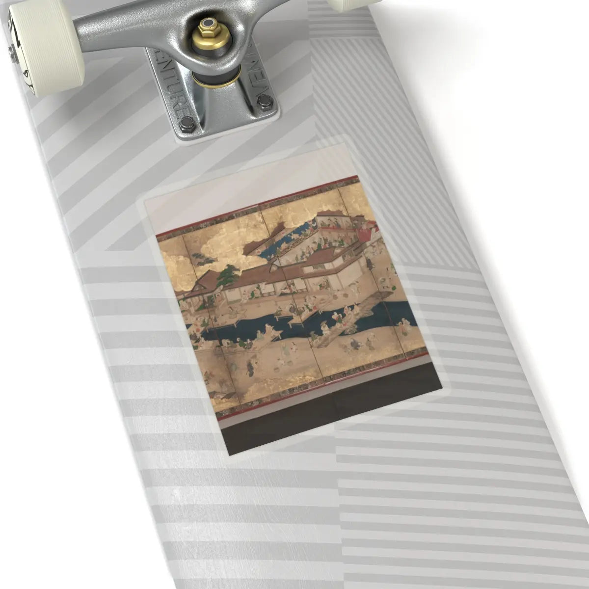 unknown - Horse Racing at Kamo Shrine - late 17th–early 18th century v7 - STICKER Vinyl Kiss-Cut Decal