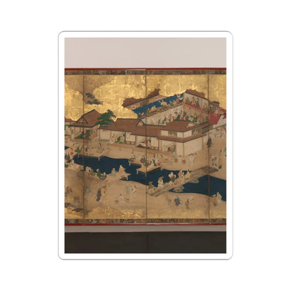 unknown - Horse Racing at Kamo Shrine - late 17th–early 18th century v7 - STICKER Vinyl Kiss-Cut Decal