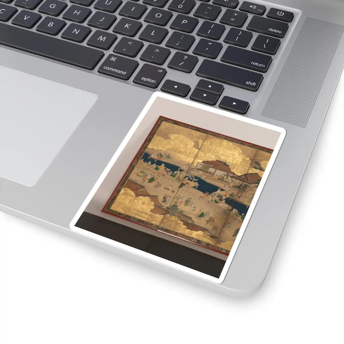 unknown - Horse Racing at Kamo Shrine - late 17th–early 18th century v8 - STICKER Vinyl Kiss-Cut Decal