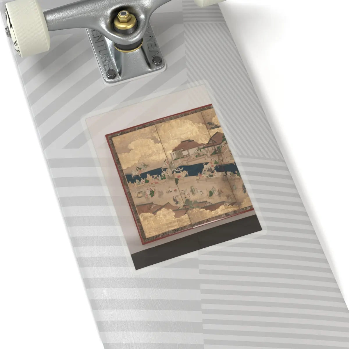 unknown - Horse Racing at Kamo Shrine - late 17th–early 18th century v8 - STICKER Vinyl Kiss-Cut Decal
