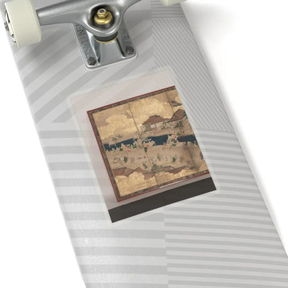 unknown - Horse Racing at Kamo Shrine - late 17th–early 18th century v8 - STICKER Vinyl Kiss-Cut Decal