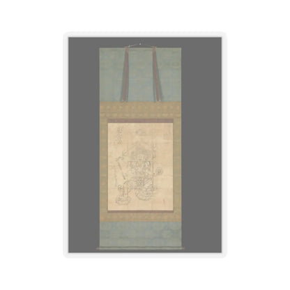 unknown - Iconographic Drawing of the Wisdom King Daiitoku (Daiitoku Myōō) - 12th century v2 - STICKER Vinyl Kiss-Cut Decal
