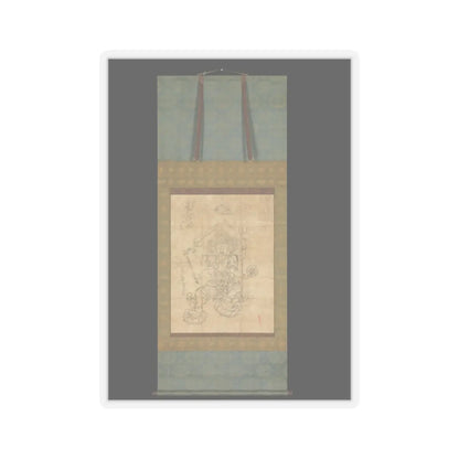 unknown - Iconographic Drawing of the Wisdom King Daiitoku (Daiitoku Myōō) - 12th century v2 - STICKER Vinyl Kiss-Cut Decal