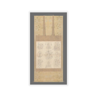 unknown - Iconographical Drawing of the Mandala of the Wisdom King Aizen - 1107 (Kashō 2) v2 - STICKER Vinyl Kiss-Cut Decal