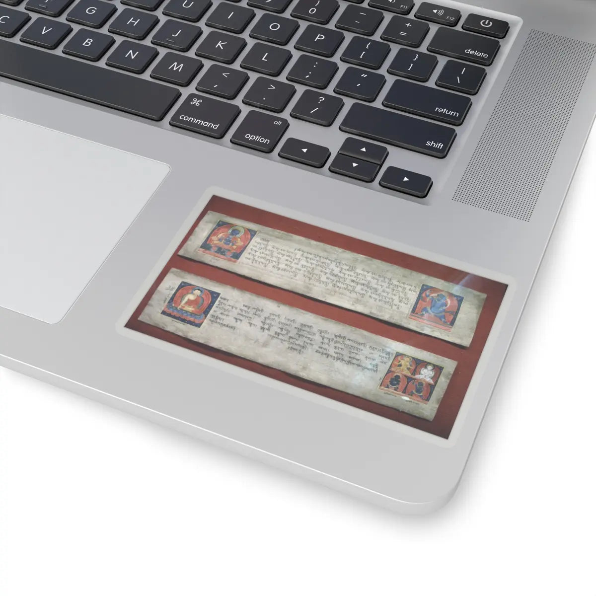 unknown - Illuminated Pages from a Dispersed DharanI Manuscript - 14th–15th century v1 - STICKER Vinyl Kiss-Cut Decal