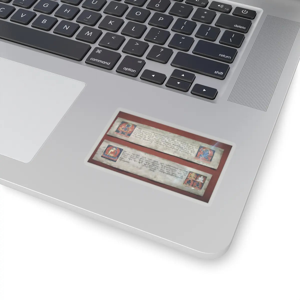 unknown - Illuminated Pages from a Dispersed DharanI Manuscript - 14th–15th century v1 - STICKER Vinyl Kiss-Cut Decal