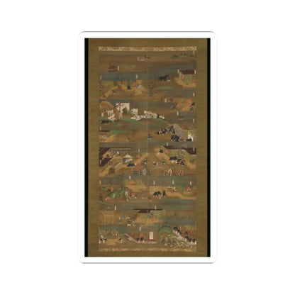 unknown - Illustrated Biography of Prince Shōtoku (Shōtoku Taishi e-den) - 14th century v1 - STICKER Vinyl Kiss-Cut Decal