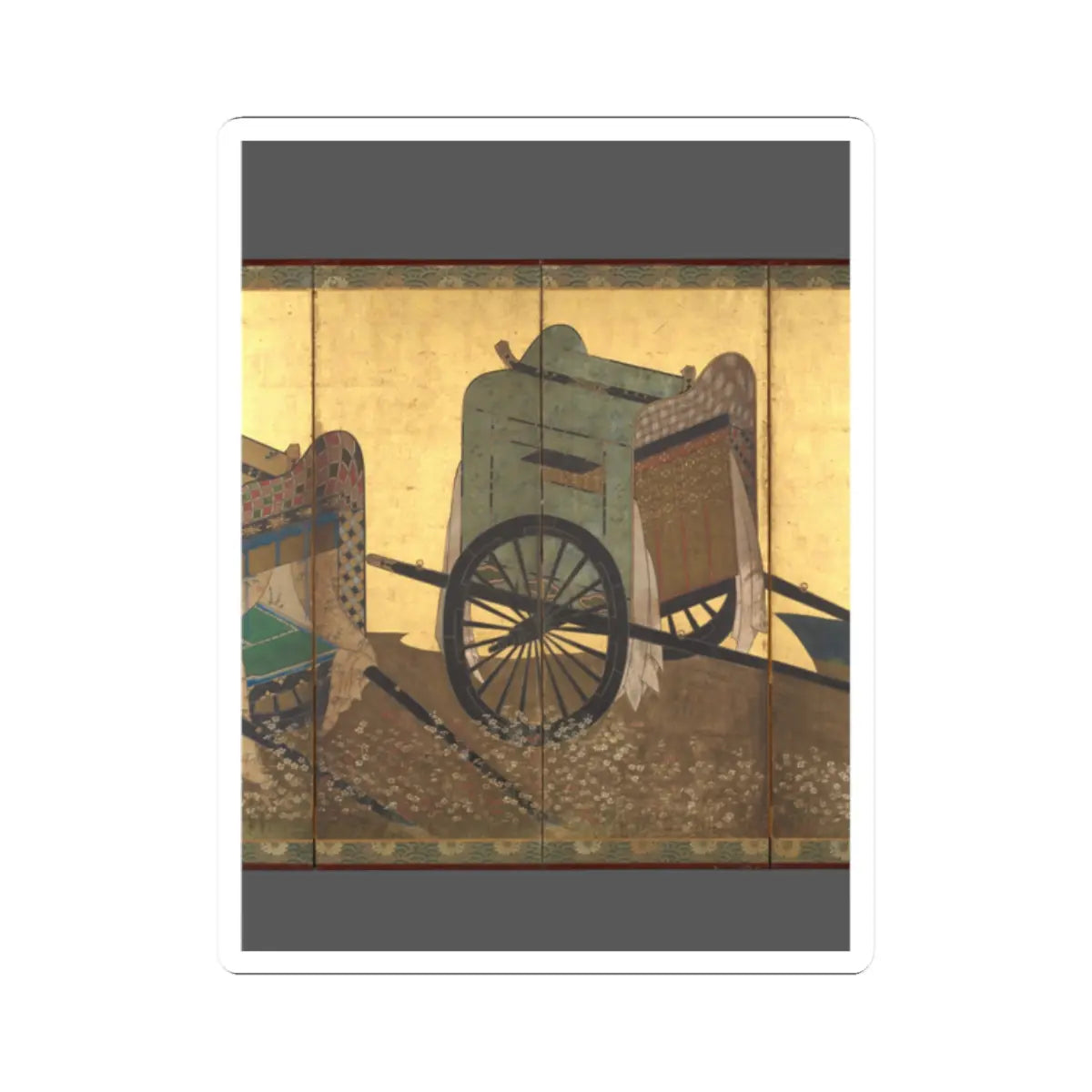 unknown - Imperial Carts (Gosho guruma) - mid-17th century v3 - STICKER Vinyl Kiss-Cut Decal