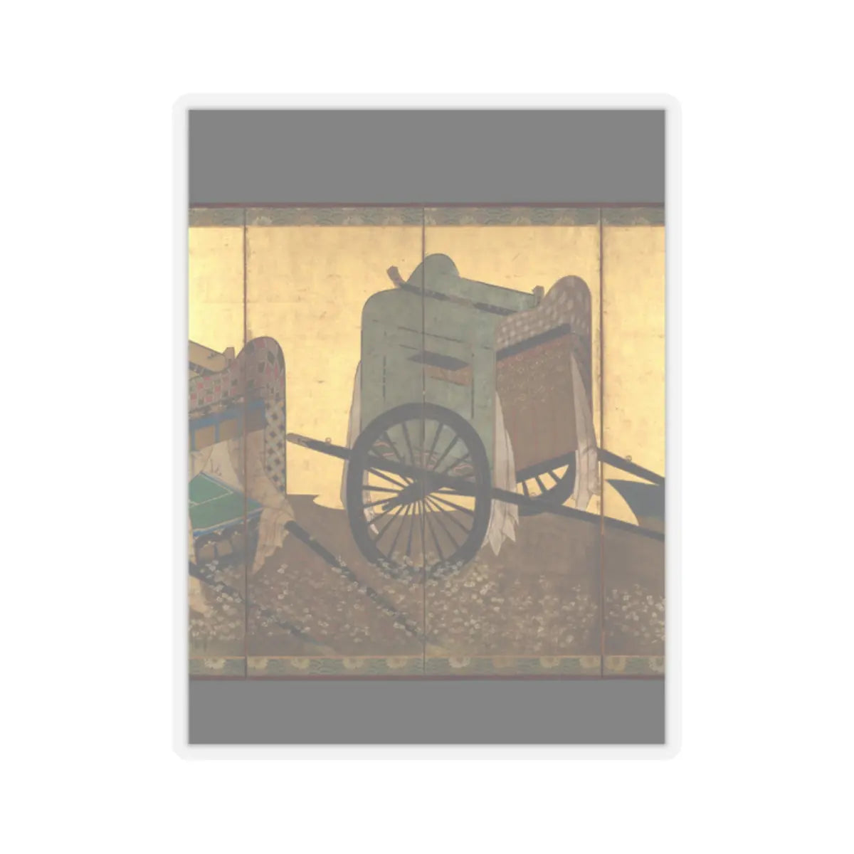 unknown - Imperial Carts (Gosho guruma) - mid-17th century v3 - STICKER Vinyl Kiss-Cut Decal