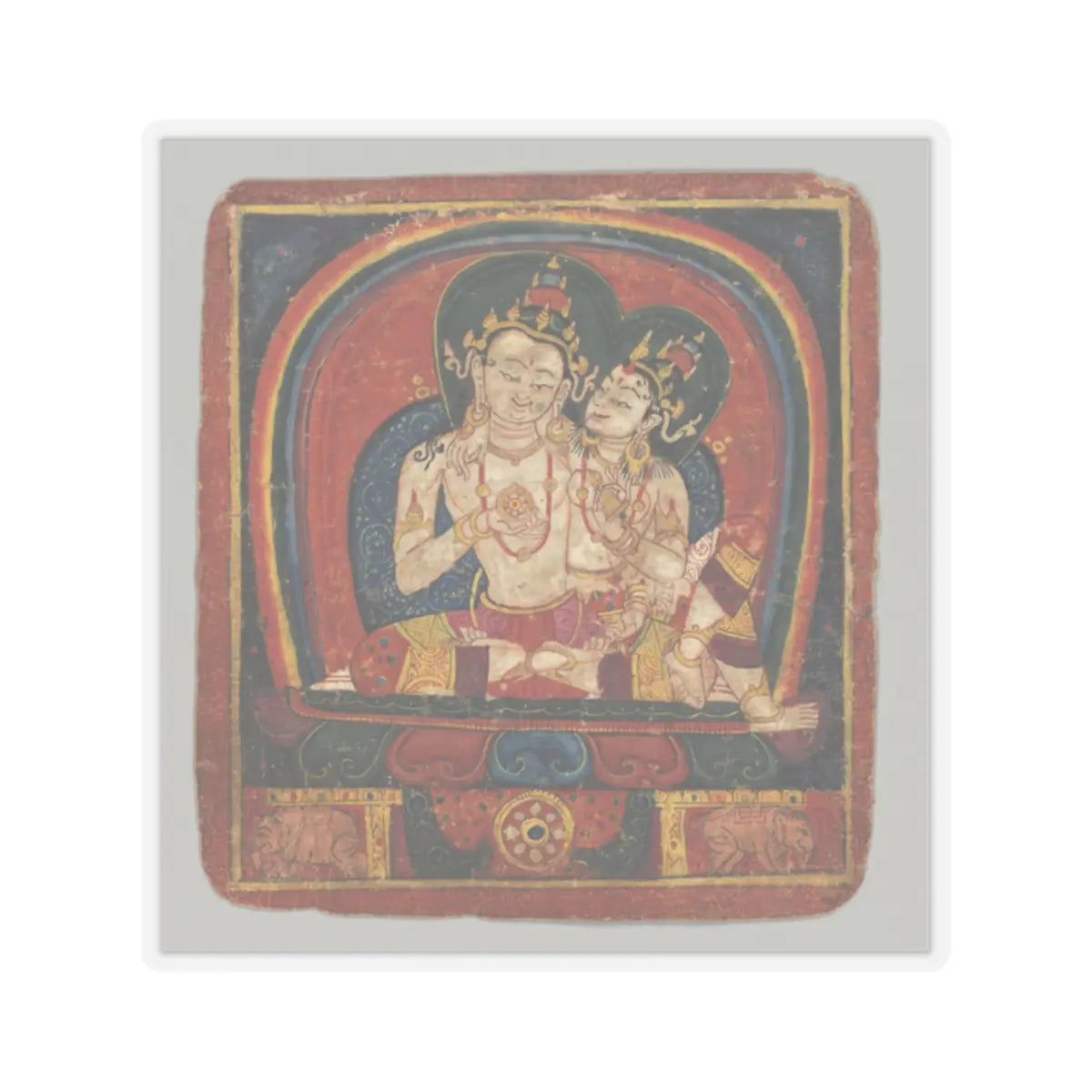 unknown - Initiation Cards (Tsakalis) - early 15th century v4 - STICKER Vinyl Kiss-Cut Decal
