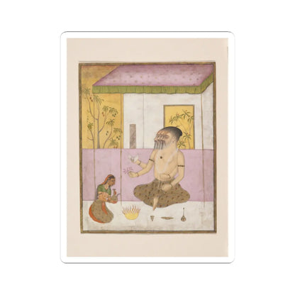 unknown - Khambhavati Ragini- Folio from a ragamala series (Garland of Musical Modes) - ca. 1675 v1 - STICKER Vinyl Kiss-Cut Decal