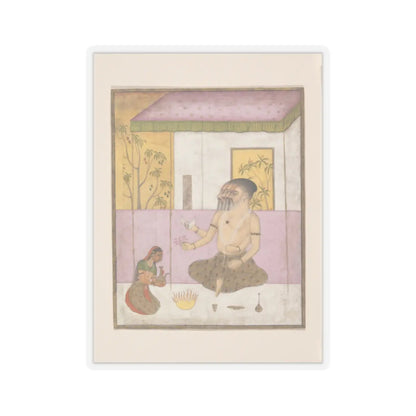 unknown - Khambhavati Ragini- Folio from a ragamala series (Garland of Musical Modes) - ca. 1675 v1 - STICKER Vinyl Kiss-Cut Decal