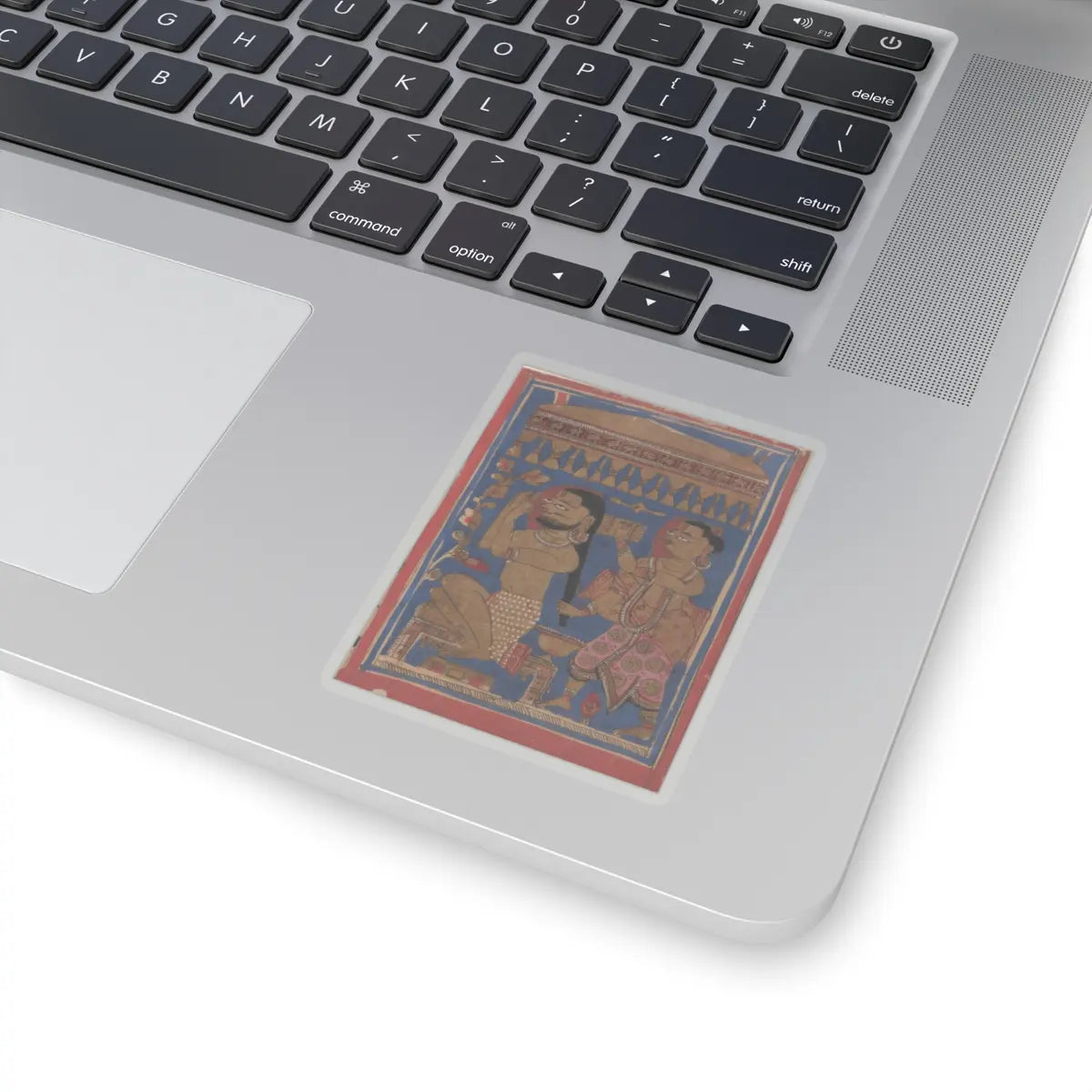 unknown - King Siddharta Bathing- Folio from a Kalpasutra Manuscript - 15th century v1 - STICKER Vinyl Kiss-Cut Decal