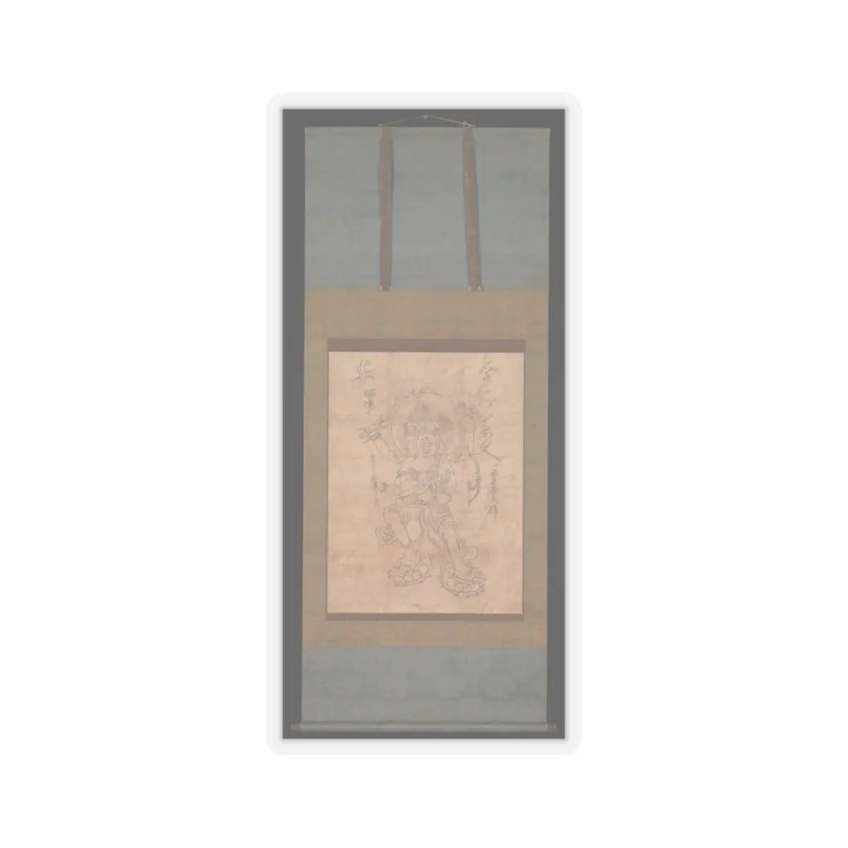 unknown - Kongōyasha Myōō - 12th century v2 - STICKER Vinyl Kiss-Cut Decal