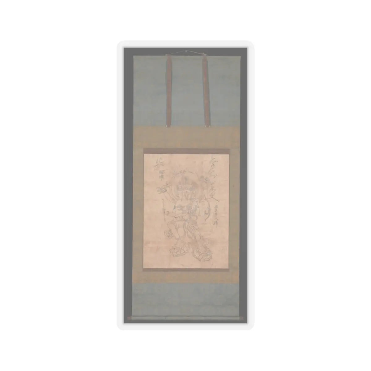 unknown - Kongōyasha Myōō - 12th century v2 - STICKER Vinyl Kiss-Cut Decal