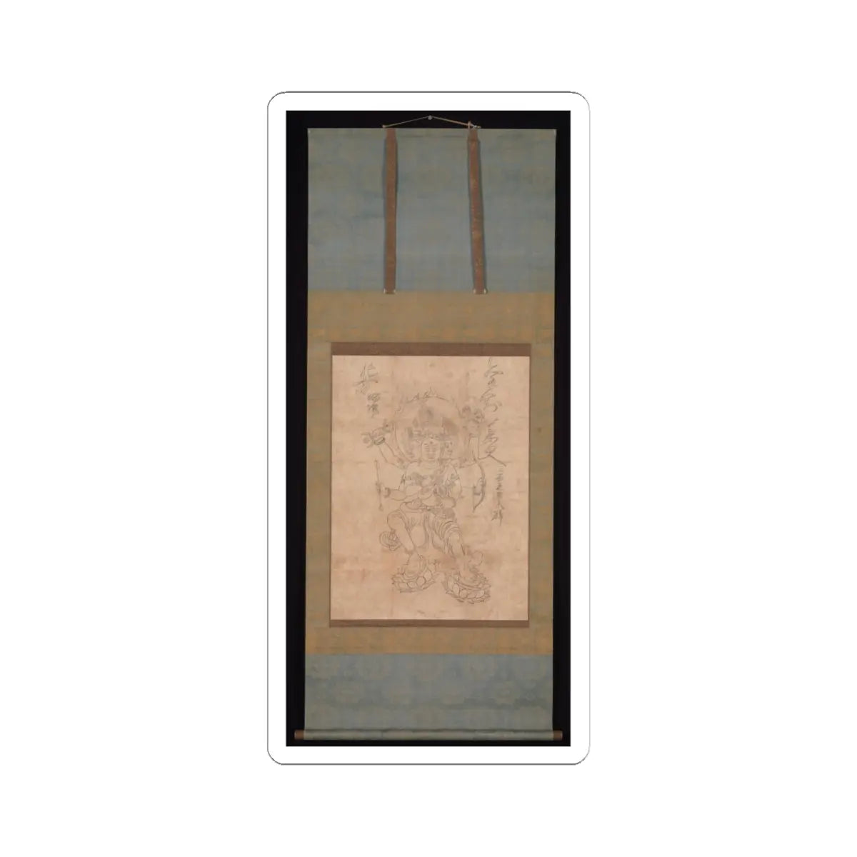 unknown - Kongōyasha Myōō - 12th century v2 - STICKER Vinyl Kiss-Cut Decal