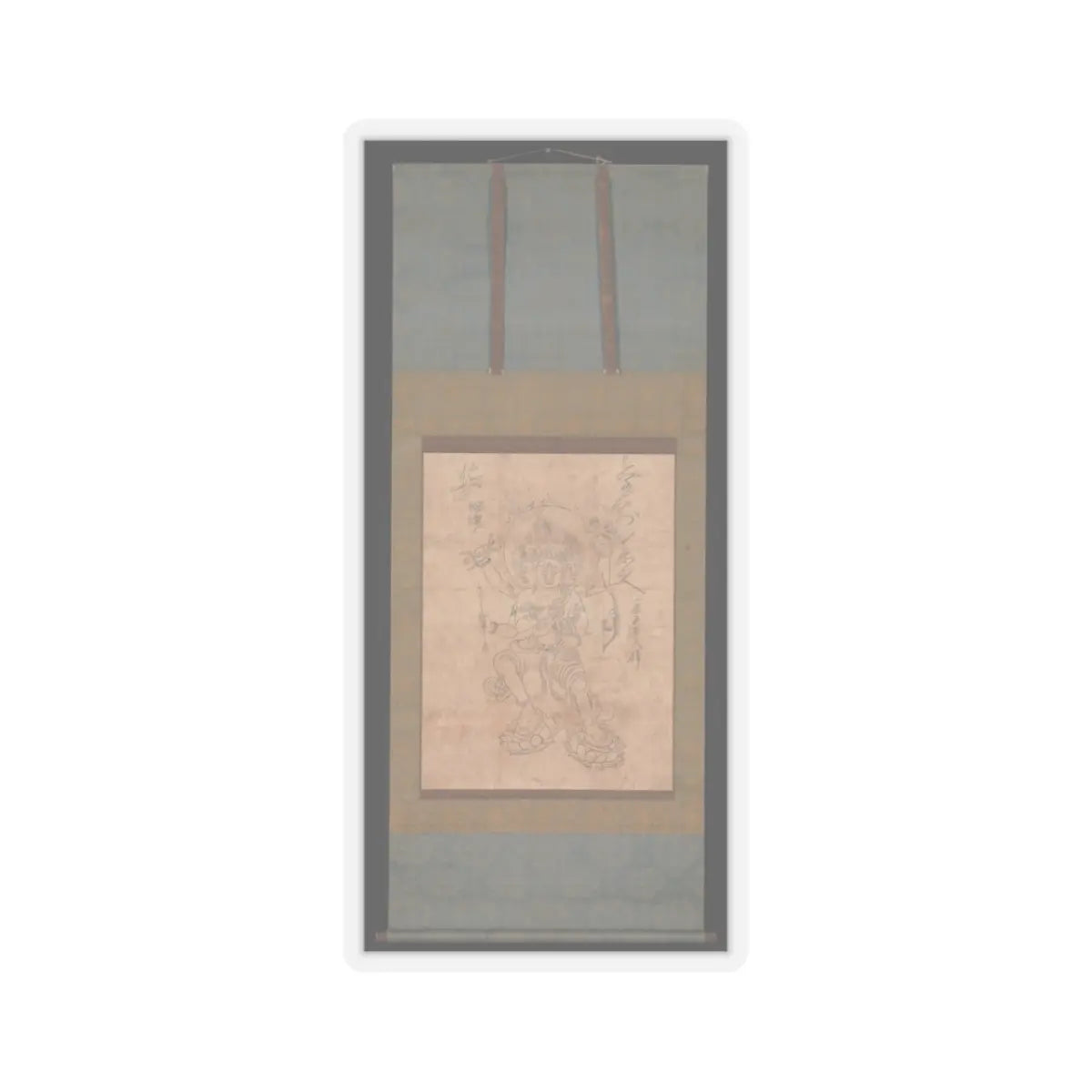 unknown - Kongōyasha Myōō - 12th century v2 - STICKER Vinyl Kiss-Cut Decal