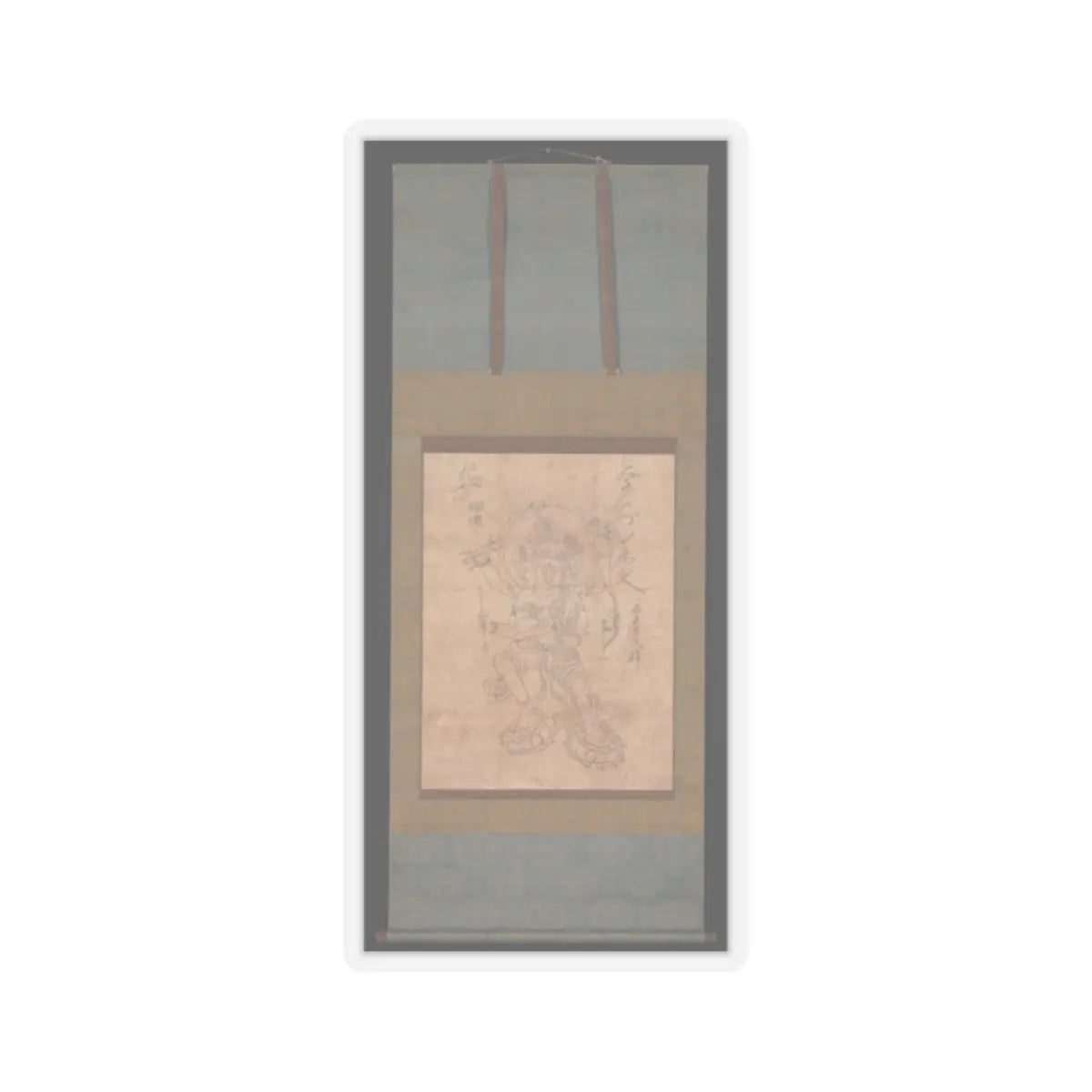 unknown - Kongōyasha Myōō - 12th century v2 - STICKER Vinyl Kiss-Cut Decal