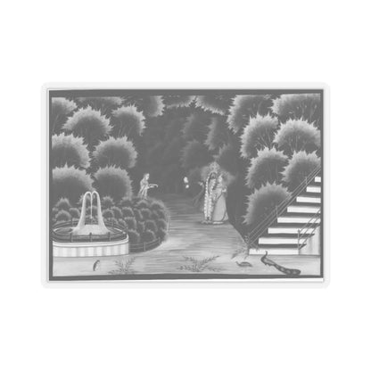 unknown - Krishna and Radha - 20th century - STICKER Vinyl Kiss-Cut Decal
