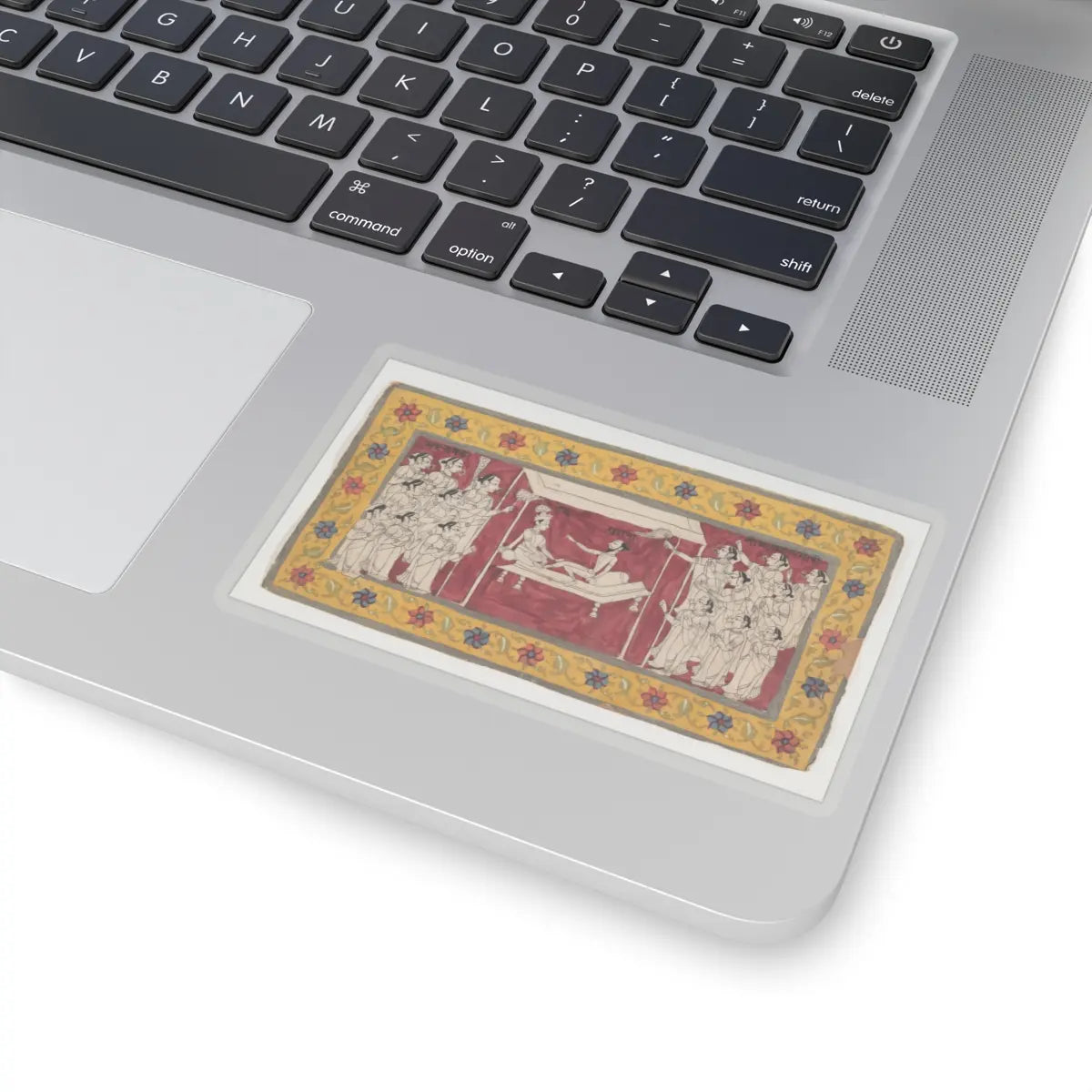 unknown - Krishna with an Ascetic - ca.1850 v1 - STICKER Vinyl Kiss-Cut Decal