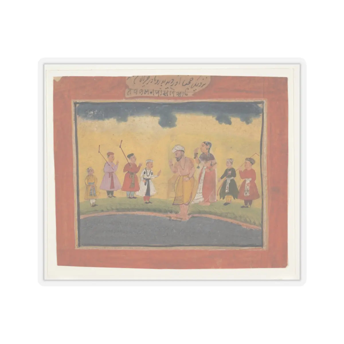 unknown - Krishna's Parents Search for Him - ca. 1615 v1 - STICKER Vinyl Kiss-Cut Decal