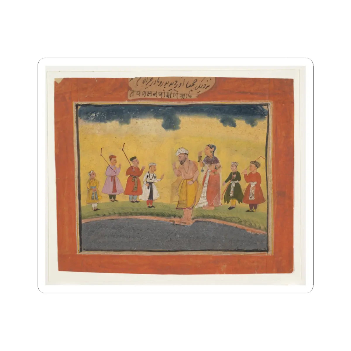 unknown - Krishna's Parents Search for Him - ca. 1615 v1 - STICKER Vinyl Kiss-Cut Decal
