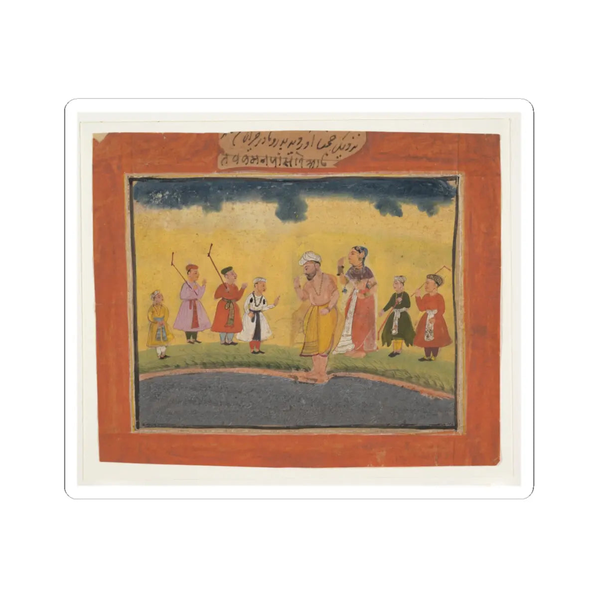 unknown - Krishna's Parents Search for Him - ca. 1615 v1 - STICKER Vinyl Kiss-Cut Decal