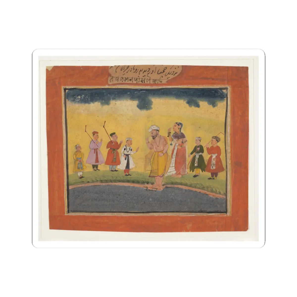 unknown - Krishna's Parents Search for Him - ca. 1615 v1 - STICKER Vinyl Kiss-Cut Decal