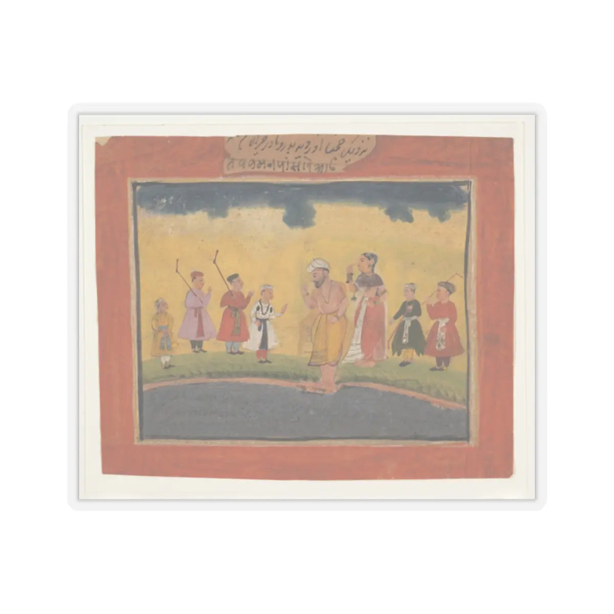 unknown - Krishna's Parents Search for Him - ca. 1615 v1 - STICKER Vinyl Kiss-Cut Decal