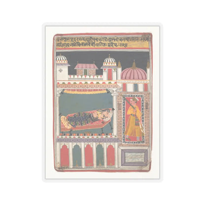 unknown - Lalit Ragini- Folio from a ragamala series (Garland of Musical Modes) - ca. 1680–90 v1 - STICKER Vinyl Kiss-Cut Decal