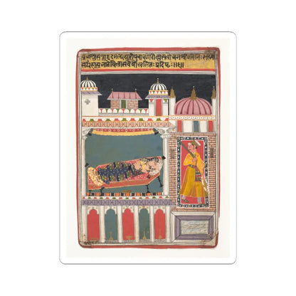 unknown - Lalit Ragini- Folio from a ragamala series (Garland of Musical Modes) - ca. 1680–90 v1 - STICKER Vinyl Kiss-Cut Decal