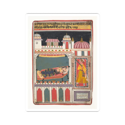 unknown - Lalit Ragini- Folio from a ragamala series (Garland of Musical Modes) - ca. 1680–90 v1 - STICKER Vinyl Kiss-Cut Decal