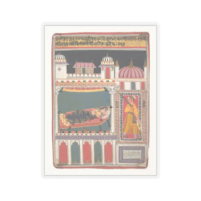 unknown - Lalit Ragini- Folio from a ragamala series (Garland of Musical Modes) - ca. 1680–90 v1 - STICKER Vinyl Kiss-Cut Decal