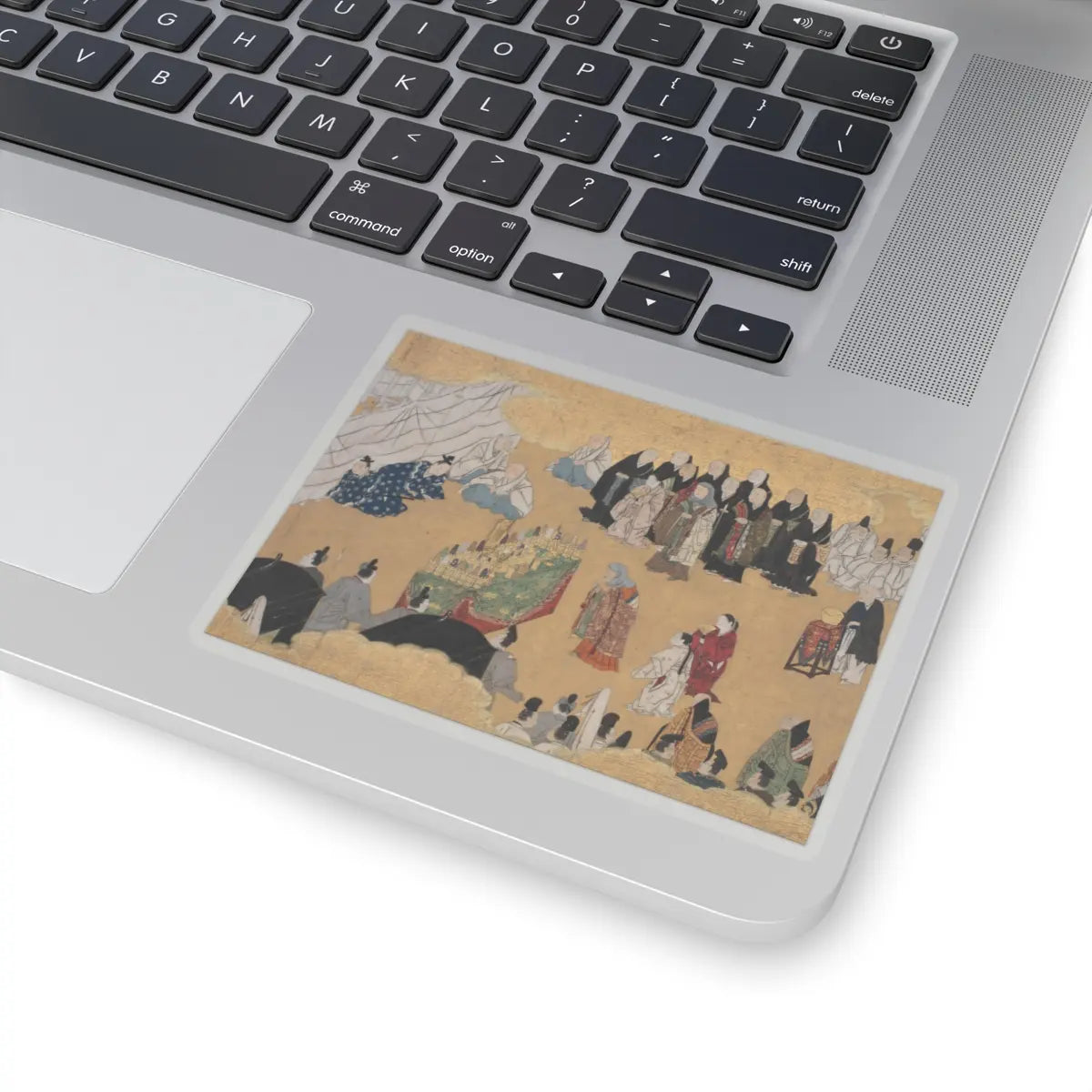 unknown - “Leaves of Wild Ginger” (Aoi), from the Phantom Genji Scrolls (Maboroshi no Genji - mid-17th century v1 - STICKER Vinyl Kiss-Cut Decal