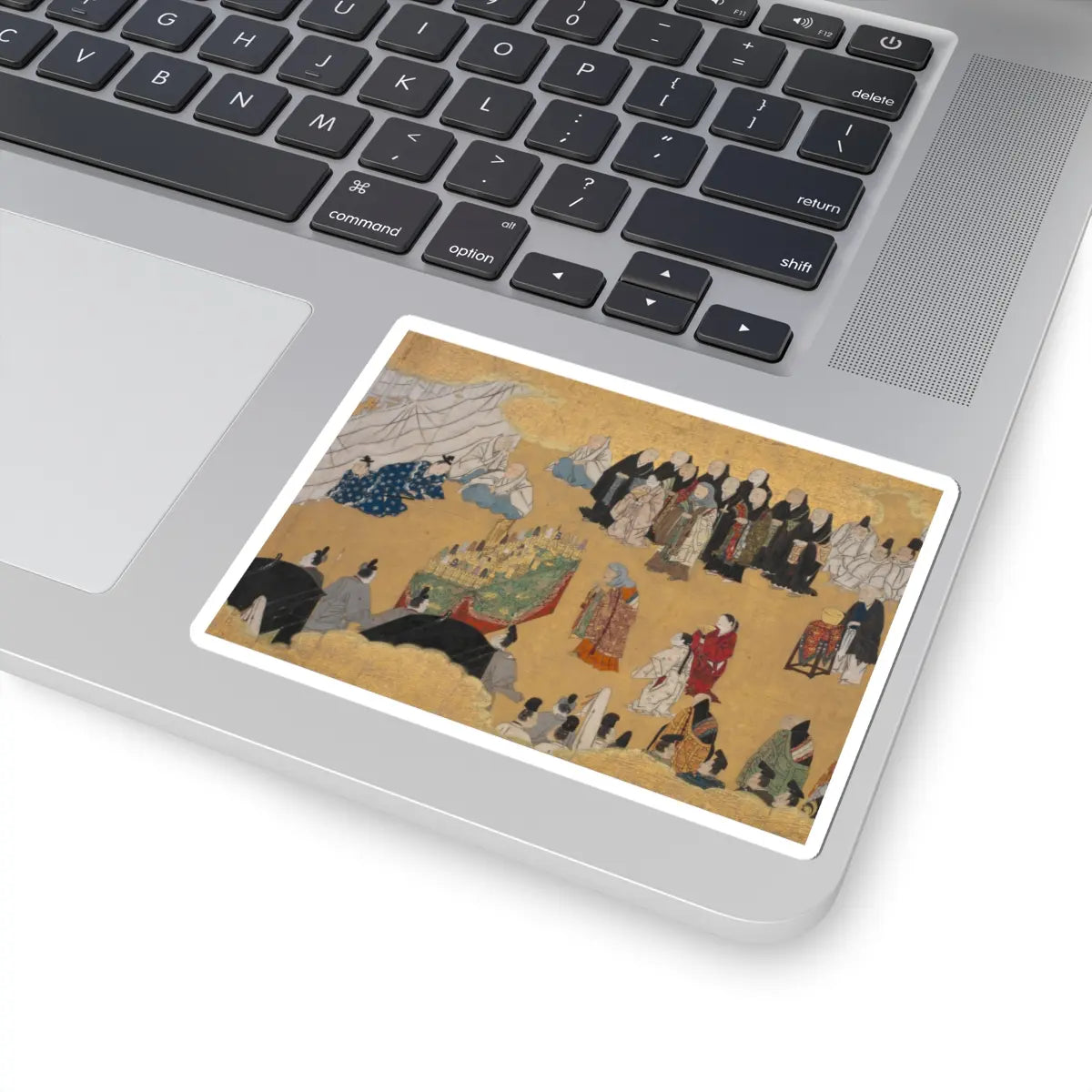 unknown - “Leaves of Wild Ginger” (Aoi), from the Phantom Genji Scrolls (Maboroshi no Genji - mid-17th century v1 - STICKER Vinyl Kiss-Cut Decal